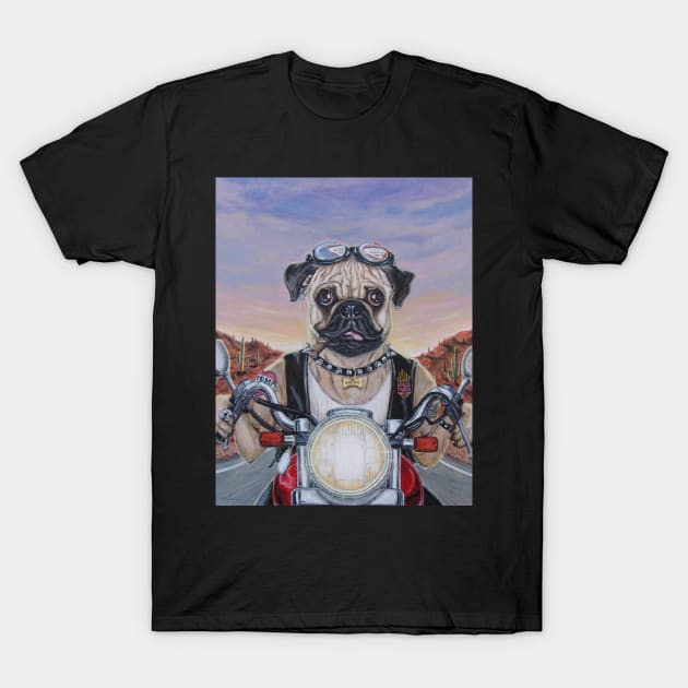 Bugsy the Mobster Pug T-Shirt by Fuzzy Children